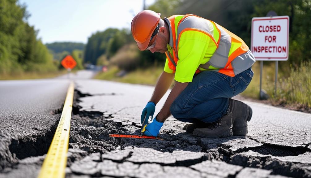 assessing asphalt wear and tear