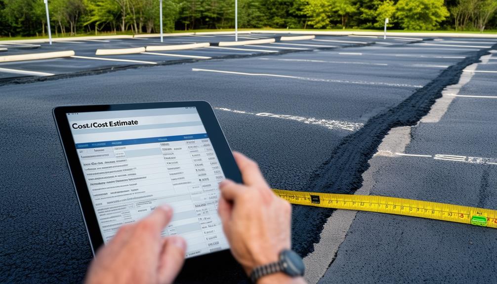 calculating asphalt paving expenses