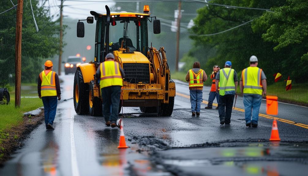 extreme weather asphalt paving